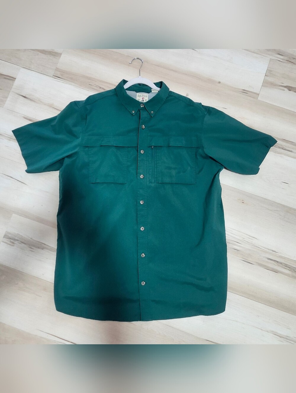 RedHead Emerald Green Short-Sleeve Button-Down Utility Shirt